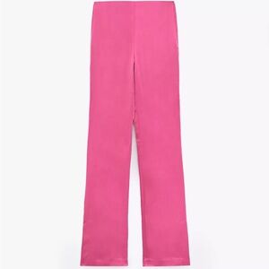 Zara SATIN EFFECT FULL LENGTH FLARE PANT -
FUCHSIA - REF. 3067/432 - BNTW!